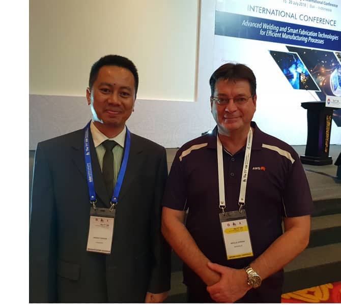 Ardian FANDIKA Metallurgy and Welding Specialist at TOTAL France with Neville Cornish at AWS